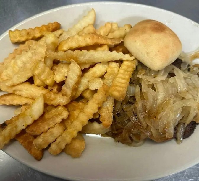 Hamburger Steak with Grilled Onions